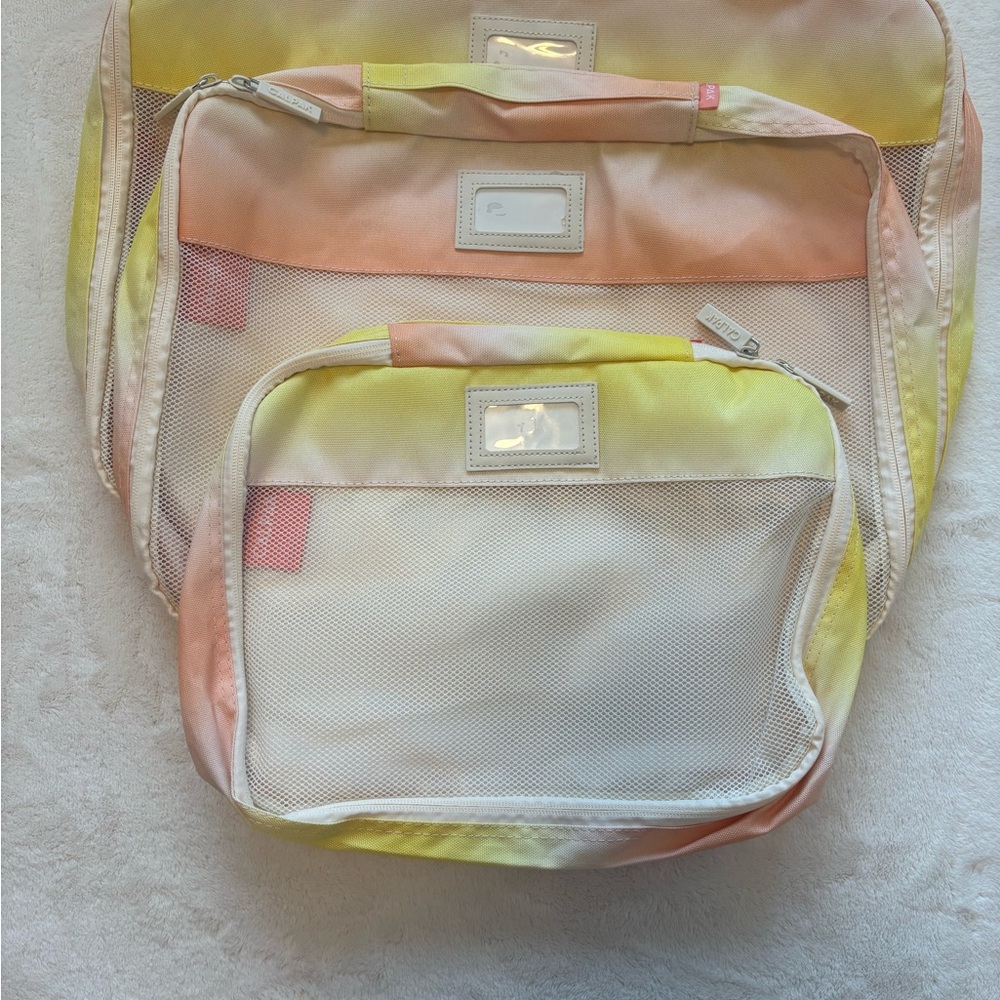 Pastel Gradient Travel Organizer Set